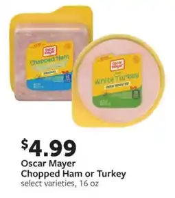 Fareway Oscar Mayer Chopped Ham or Turkey offer