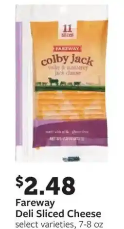 Fareway Fareway Deli Sliced Cheese offer