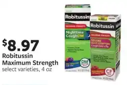 Fareway Robitussin Maximum Strength offer