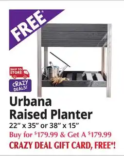 Ocean State Job Lot Urbana Raised Planter offer