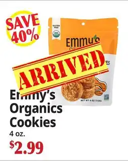 Ocean State Job Lot Emmy's Organics Cookies offer