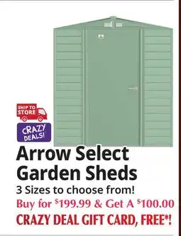 Ocean State Job Lot Arrow Select Garden Sheds offer