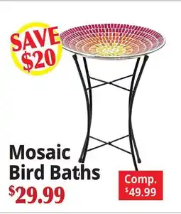 Ocean State Job Lot Mosaic Bird Baths offer