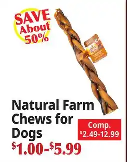 Ocean State Job Lot Natural Farm Chews for Dogs offer