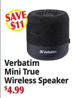 Ocean State Job Lot Verbatim Mini True Wireless Speaker offer