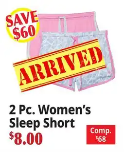 Ocean State Job Lot 2 Pc. Women's Sleep Short offer