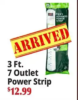 Ocean State Job Lot 3 Ft. 7 Outlet Power Strip offer