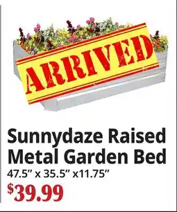 Ocean State Job Lot Sunnydaze Raised Metal Garden Bed offer