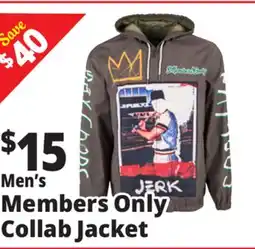 Ocean State Job Lot Men's Members Only Collab Jacket offer