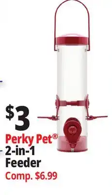 Ocean State Job Lot Perky Pet 2-in-1 Feeder offer