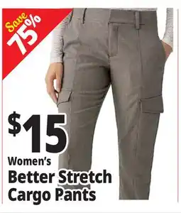 Ocean State Job Lot Women's Better Stretch Cargo Pants offer