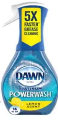 Ocean State Job Lot Dawn Platinum Plus Power wash Dish Spray 16 oz offer