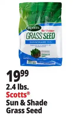 Ocean State Job Lot Scotts Turf Builder Sun & Shade Grass Seed 2.4 lbs offer
