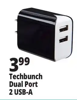 Ocean State Job Lot TechBunch Dual USB Wall Charger offer