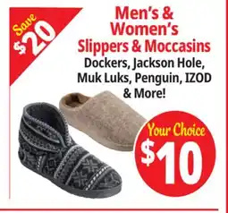 Ocean State Job Lot Men's & Women's Slippers & Moccasins offer