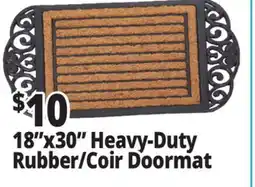Ocean State Job Lot 18x30 Deluxe Rubber Scroll Coir Doormat offer