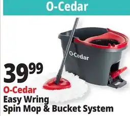 Ocean State Job Lot O-Cedar Easy Wring Spin Mop & Bucket System offer