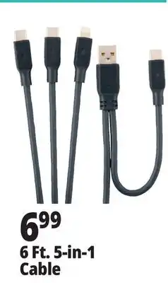 Ocean State Job Lot 6 Ft. 5-in-1 Cable offer