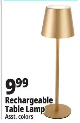Ocean State Job Lot West Bay Rechargeable LED Table Lamp Black offer