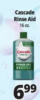 Ocean State Job Lot Cascade Rinse Aid 16 oz offer