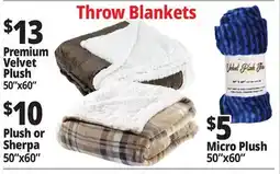 Ocean State Job Lot Throw Blankets offer