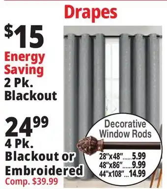 Ocean State Job Lot Drapes offer