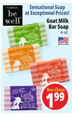 Ocean State Job Lot Goat Milk Bar Soap offer