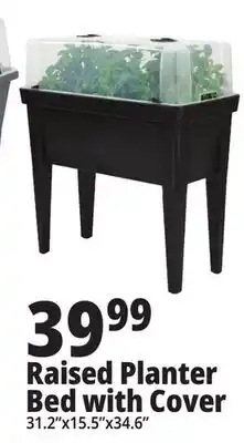 Ocean State Job Lot Tiller & Rowe Raised Planter with Cover offer