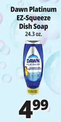 Ocean State Job Lot Dawn Platinum EZ-Squeeze Dish Soap offer