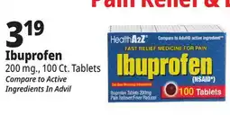 Ocean State Job Lot Ibuprofen 200 mg Tablets 100 Count offer