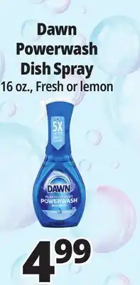 Ocean State Job Lot Dawn Powerwash Dish Spray offer