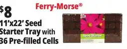 Ocean State Job Lot Ferry-Morse 11'x22' Seed Starter Tray with 36 Pre-filled Cells offer