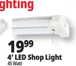 Ocean State Job Lot ZGB 45W LED Shop Light 4' offer