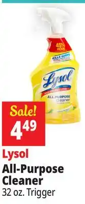 Ocean State Job Lot Lysol All Purpose Lemon Breeze Cleaner 32 oz offer