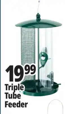 Ocean State Job Lot Three Tube Bird Feeder Green offer