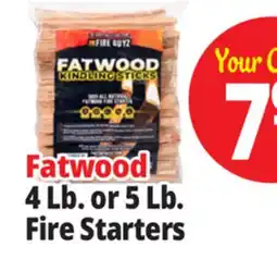 Ocean State Job Lot Fatwood Firestarter offer