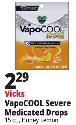 Ocean State Job Lot Vicks VapoCOOL Severe Medicated Drops offer