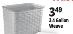 Ocean State Job Lot Sterlite 3.4 Gal. Weave Wastebasket offer