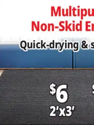 Ocean State Job Lot Multipurpose Non-Skid Entry Mats offer