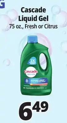 Ocean State Job Lot Cascade Complete Citrus Dishwasher Detergent with Dawn 75 oz offer