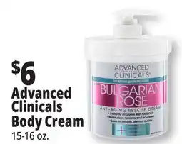 Ocean State Job Lot Advanced Clinicals Spa Size Bulgarian Rose Anti-Aging Rescue Cream 16 oz offer
