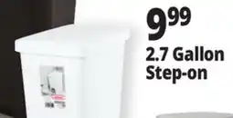 Ocean State Job Lot Sterilite Step-On 2.7 Gal Wastebasket offer