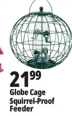 Ocean State Job Lot Yankee Trader Globe Cage Squirrel Proof Bird Feeder offer
