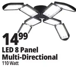 Ocean State Job Lot Bright Living 8-Panel LED Garage Light offer