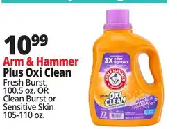 Ocean State Job Lot Arm & Hammer Plus Oxi Clean Stain Fighters Detergent 100.5 oz offer
