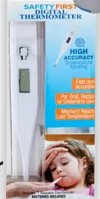 Ocean State Job Lot Safety First Digital Thermometer offer