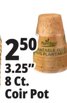 Ocean State Job Lot PlantBest Plantable 3.25 Coconut Coir Pots 8 Count offer
