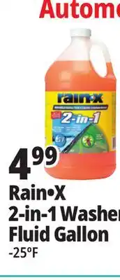 Ocean State Job Lot Rain-X -25Â° 2-in-1 Windshield Wash 1 Gal offer