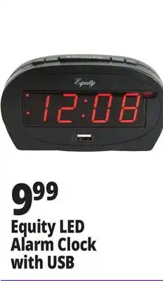 Ocean State Job Lot Equity LED Alarm Clock with USB offer