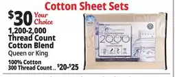 Ocean State Job Lot 1,200-2,000 Thread Count Cotton Blend offer